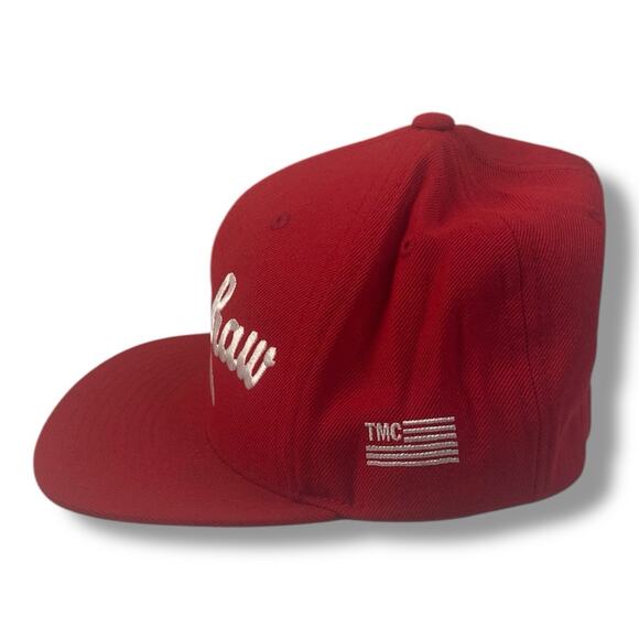 Marathon Clothing Crenshaw SnapBack Hat Cap Red/White Nipsey Hussle TMC - Picture 2 of 4